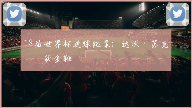 18届世界杯进球纪录：达沃·苏克斩获金靴
