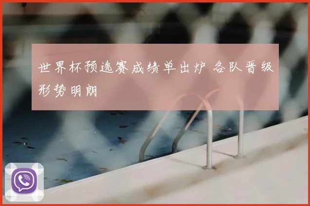 世界杯预选赛成绩单出炉 各队晋级形势明朗