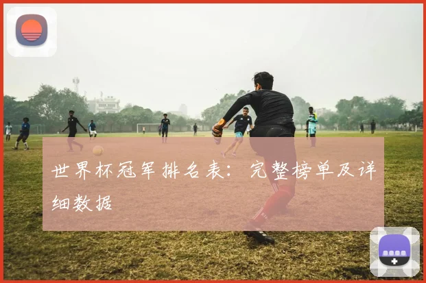 世界杯冠军排名表：完整榜单及详细数据